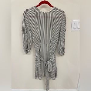 Maje striped dress smock waist size 1